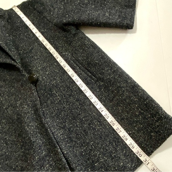 CAbi Black Wool-blend Tweed Swing Jacket Blazer Coat Small - Picture 14 of 15